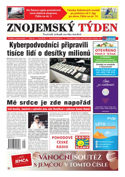 E-magazín Znojemský týden 49/2024 - Znojemský týden