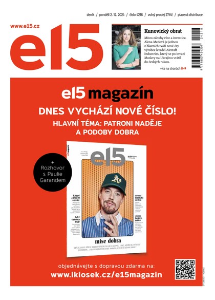 E-magazín E15 - 02.12.2024 - CZECH NEWS CENTER a. s.