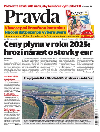 E-magazín Denník Pravda 3. 12. 2024 - OUR MEDIA SR a. s.