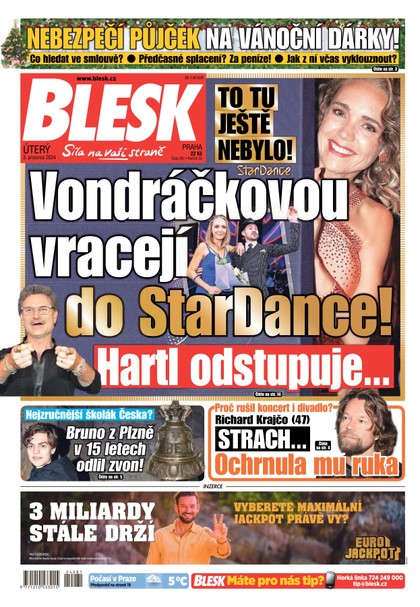 E-magazín Blesk - 03.12.2024 - CZECH NEWS CENTER a. s.