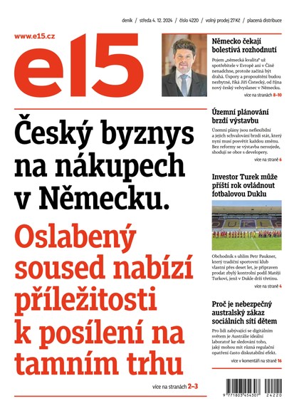 E-magazín E15 - 04.12.2024 - CZECH NEWS CENTER a. s.