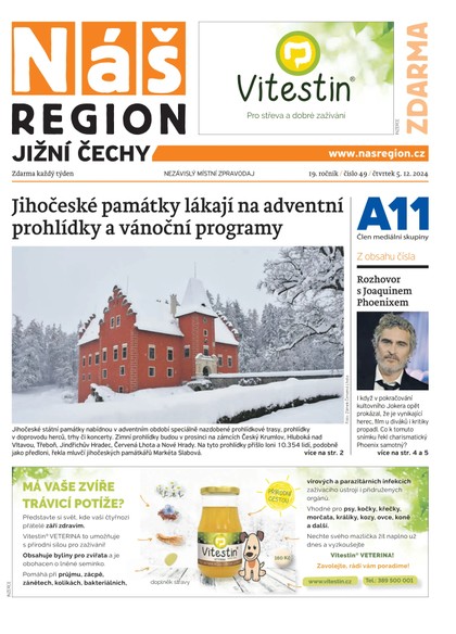 E-magazín Náš Region - Jižní Čechy 49/2024 - A 11 s.r.o.