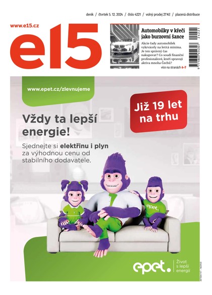 E-magazín E15 - 05.12.2024 - CZECH NEWS CENTER a. s.