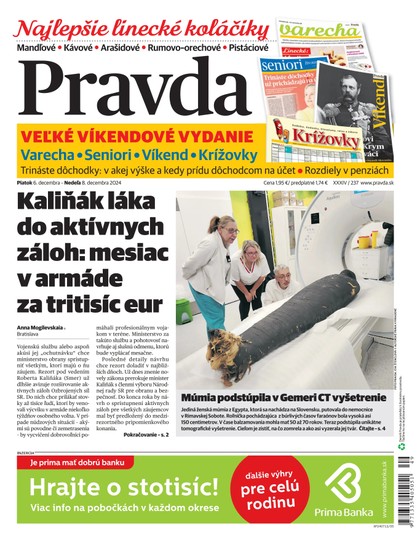 E-magazín Denník Pravda 6. 12. 2024 - OUR MEDIA SR a. s.