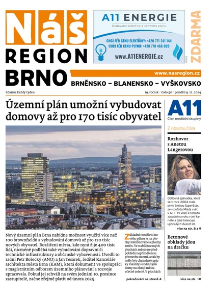 E-magazín Náš Region - Brno 50/2024 - A 11 s.r.o.