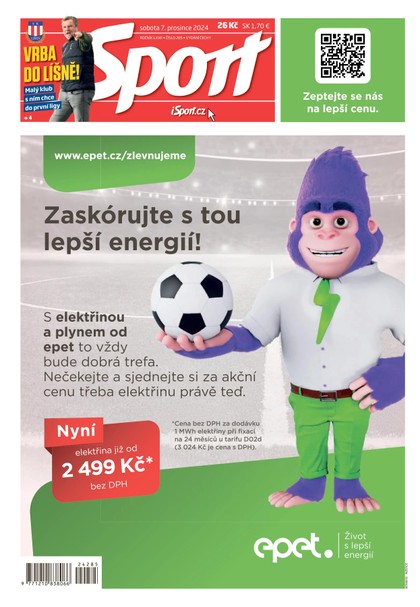 E-magazín Sport - 07.12.2024 - CZECH NEWS CENTER a. s.