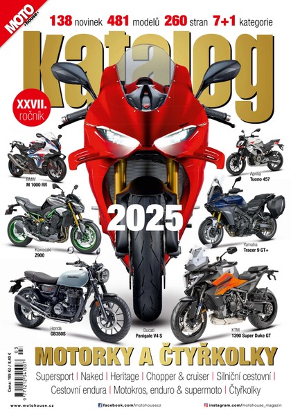 E-magazín Motohouse Katalog motocyků a čtyřkolek 2025 - Mediaforce, s.r.o.