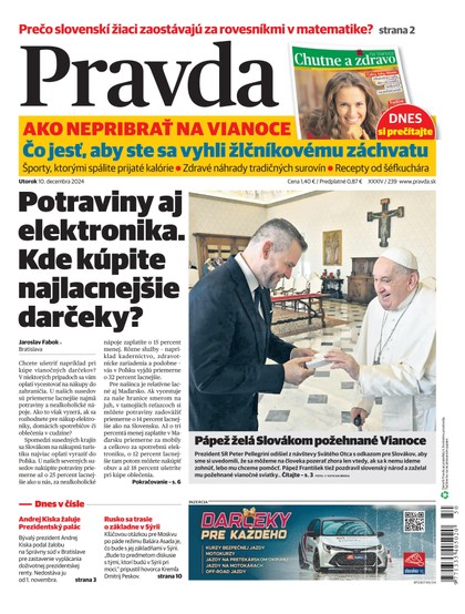 E-magazín Denník Pravda 10. 12. 2024 - OUR MEDIA SR a. s.