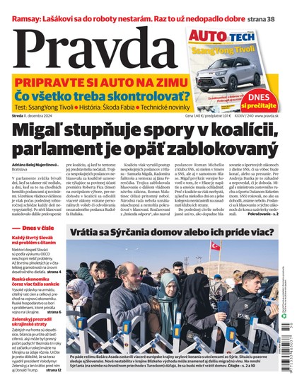 E-magazín Denník Pravda 11. 12. 2024 - OUR MEDIA SR a. s.