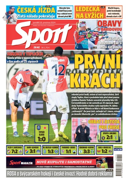 E-magazín Sport - 16.12.2024 - CZECH NEWS CENTER a. s.