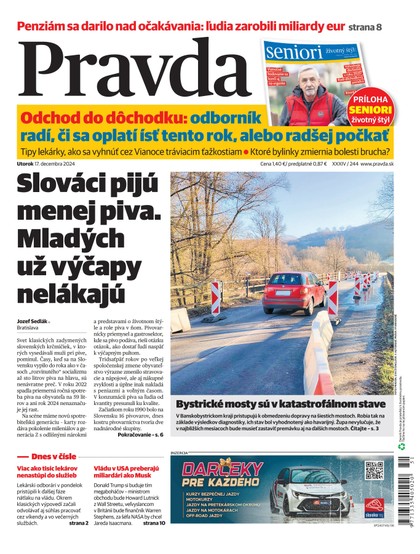 E-magazín Denník Pravda 17. 12. 2024 - OUR MEDIA SR a. s.