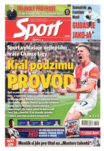 E-magazín Sport - 17.12.2024 - CZECH NEWS CENTER a. s.