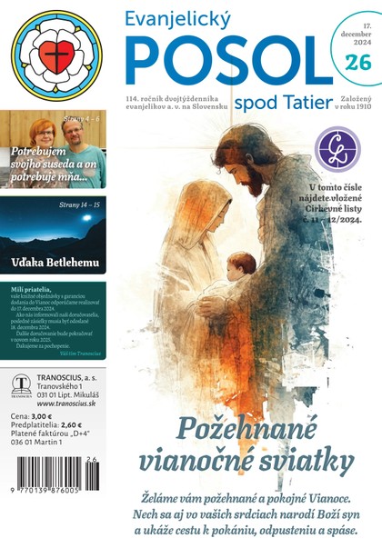 E-magazín Evanjelický posol spod Tatier 26/2024 - TRANOSCIUS a.s.