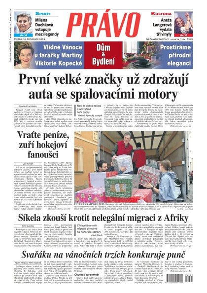 E-magazín Deník Právo - 18.12.2024 - Borgis, a.s.