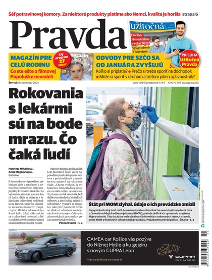 E-magazín Denník Pravda 19. 12. 2024 - OUR MEDIA SR a. s.