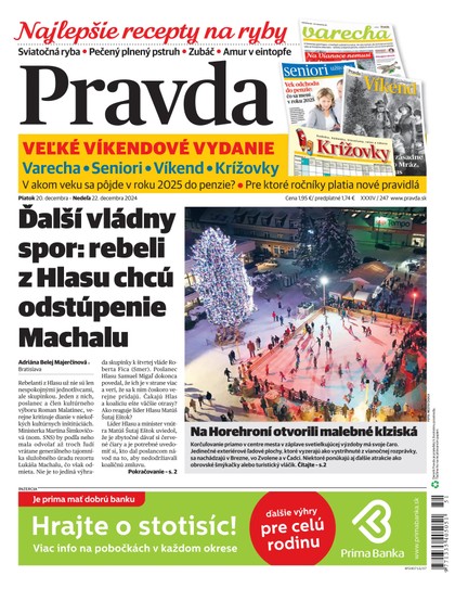 E-magazín Denník Pravda 20. 12. 2024 - OUR MEDIA SR a. s.