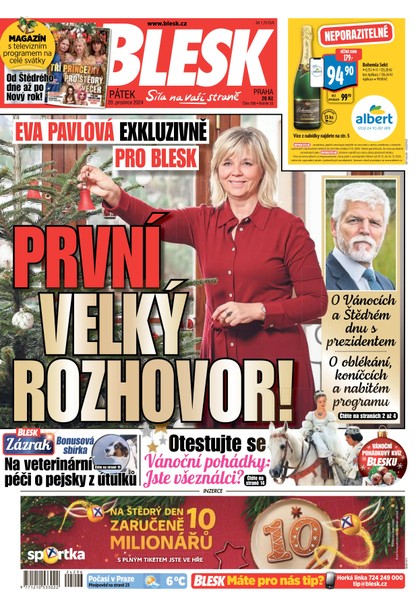 E-magazín Blesk - 20.12.2024 - CZECH NEWS CENTER a. s.