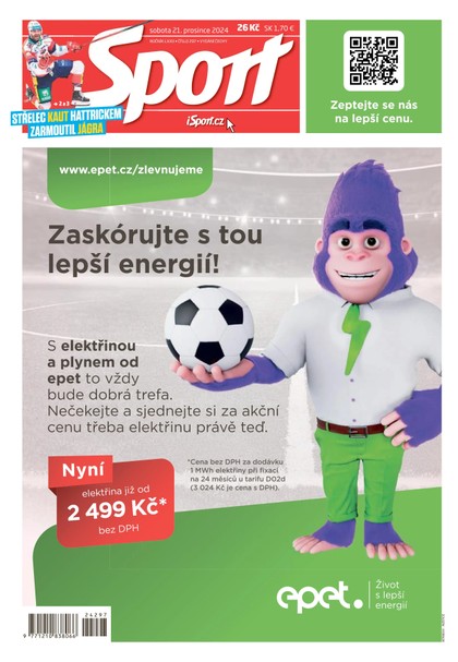 E-magazín Sport - 21.12.2024 - CZECH NEWS CENTER a. s.