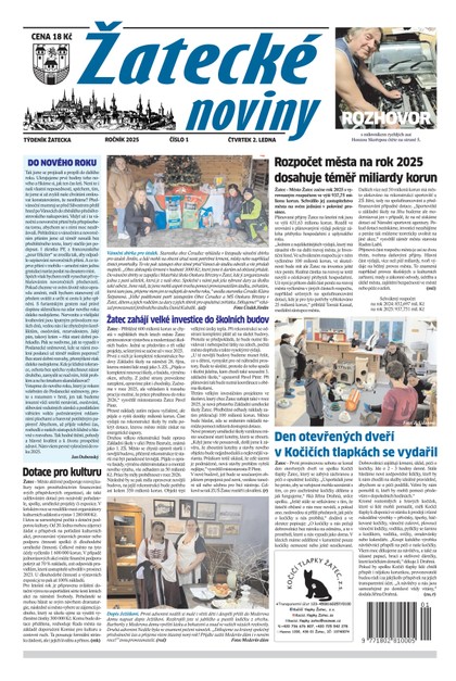 E-magazín Žatecké noviny 01/25 - Ohře Media