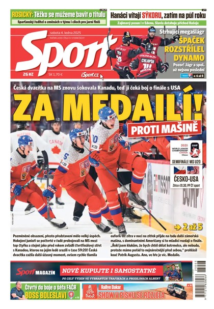 E-magazín Sport - 04.01.2025 - CZECH NEWS CENTER a. s.