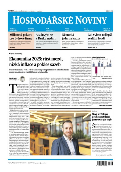 E-magazín HN 003 - 6.1.2025 - Economia, a.s.