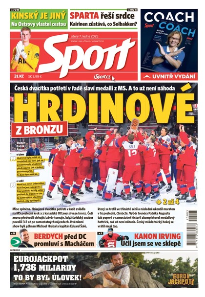 E-magazín Sport - 07.01.2025 - CZECH NEWS CENTER a. s.