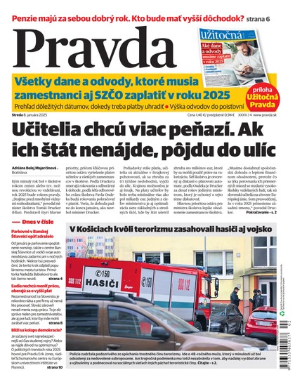 E-magazín Denník Pravda 8. 1. 2025 - OUR MEDIA SR a. s.