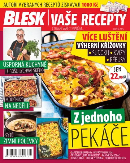 E-magazín BLESK VAŠE RECEPTY - 01/2025 - CZECH NEWS CENTER a. s.