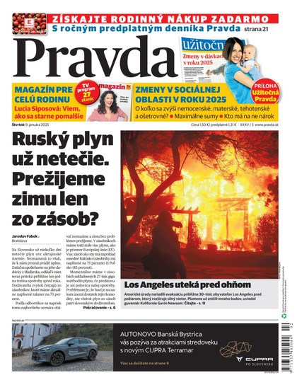 E-magazín Denník Pravda 09. 01. 2025 - OUR MEDIA SR a. s.