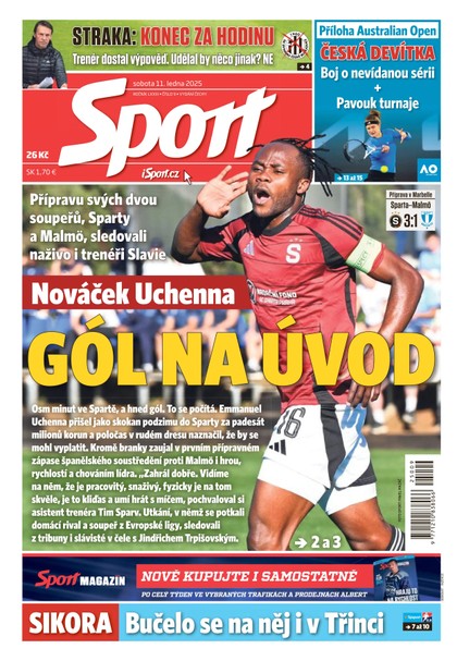 E-magazín Sport - 11.01.2025 - CZECH NEWS CENTER a. s.