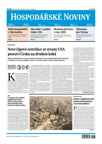 E-magazín HN 008 - 13.1.2025 - Economia, a.s.