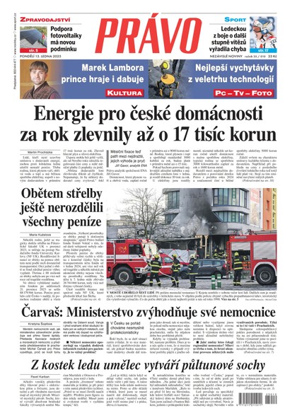 E-magazín Deník Právo - 13.1.2025 - Borgis, a.s.