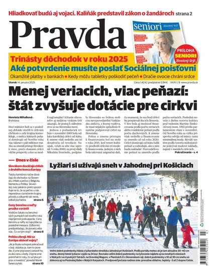 E-magazín Denník Pravda 14. 1. 2025 - OUR MEDIA SR a. s.