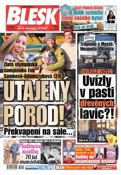 E-magazín Blesk - 14.01.2025 - CZECH NEWS CENTER a. s.