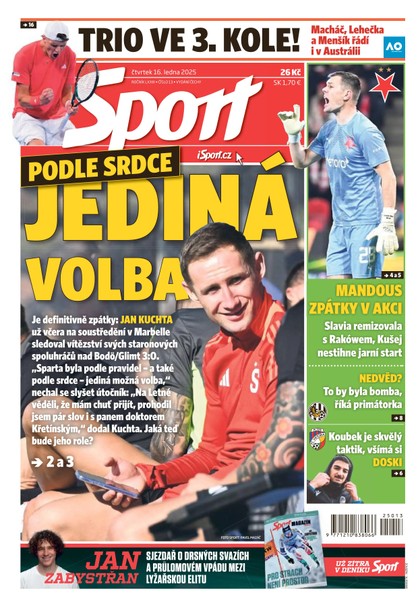 E-magazín Sport - 16.01.2025 - CZECH NEWS CENTER a. s.