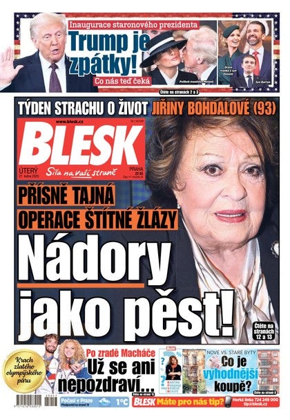 E-magazín Blesk - 21.01.2025 - CZECH NEWS CENTER a. s.