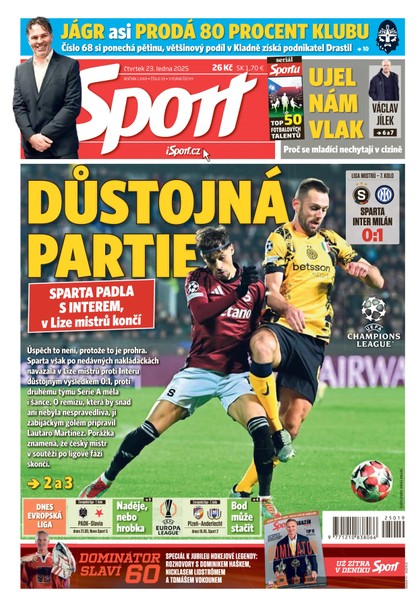 E-magazín Sport - 23.01.2025 - CZECH NEWS CENTER a. s.