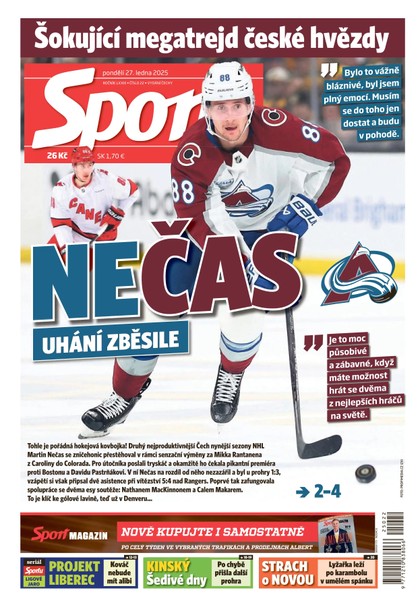 E-magazín Sport - 27.01.2025 - CZECH NEWS CENTER a. s.