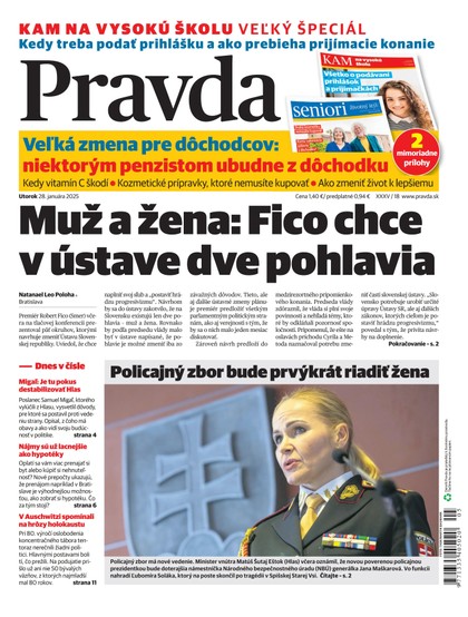 E-magazín Denník Pravda 28. 1. 2025 - OUR MEDIA SR a. s.