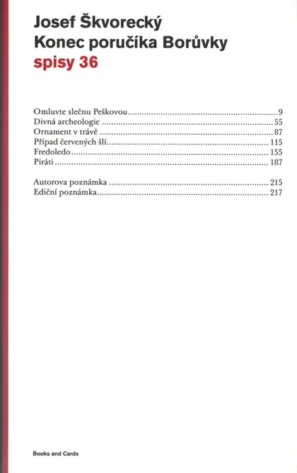 E-kniha Konec poručíka Borůvky (spisy - svazek 36) - Josef Škvorecký