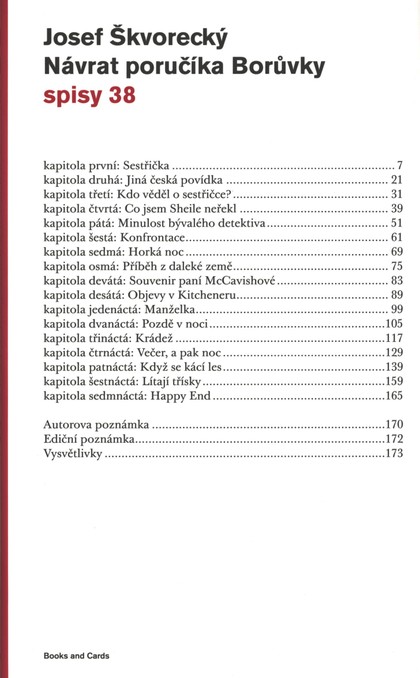 E-kniha Návrat poručíka Borůvky  (spisy - svazek 38) - Josef Škvorecký