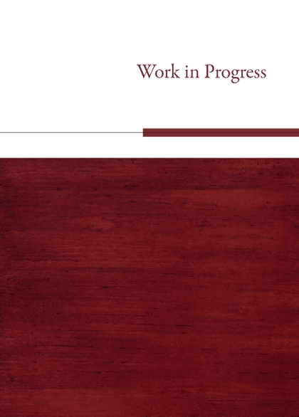 E-kniha Work in Progress - Tomáš Valeš