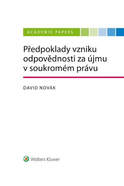 E-kniha Předpoklady vzniku odpovědnosti za újmu v soukromém právu - David Novák