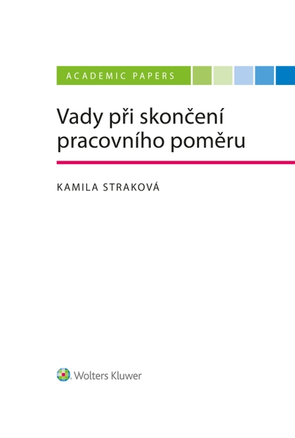 E-kniha Vady při skončení pracovního poměru - Kamila Straková