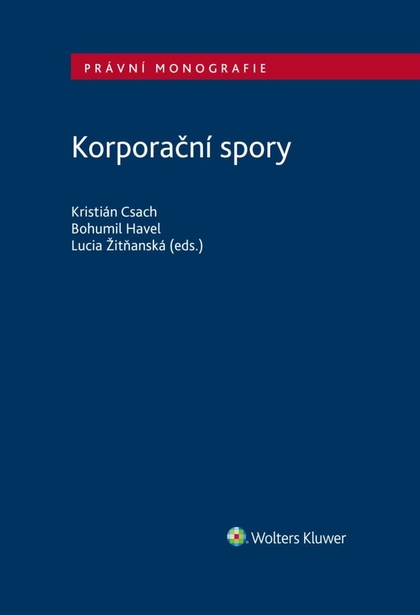 E-kniha Korporační spory - Bohumil Havel, Lucia Žitňanská, Kristián Csach