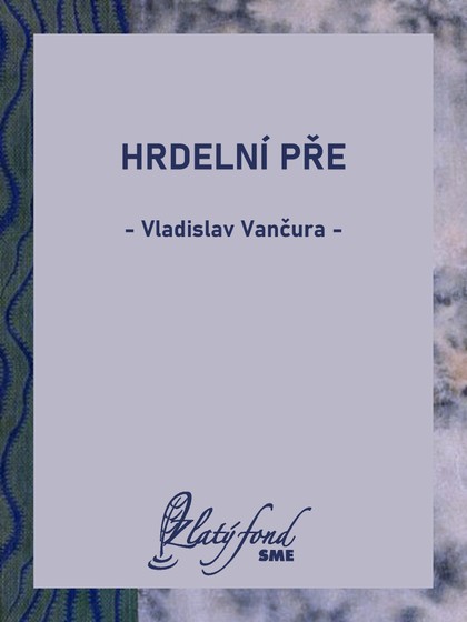 E-kniha Hrdelní pře - Vladislav Vančura