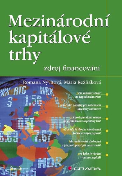 E-kniha Mezinárodní kapitálové trhy - zdroj financování - Mária Režňáková, Romana Nývltová