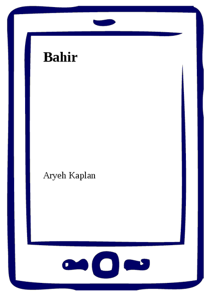 E-kniha Bahir - Aryeh Kaplan